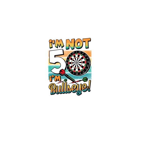 Darts Birthday 50 years old model negru pe tricou