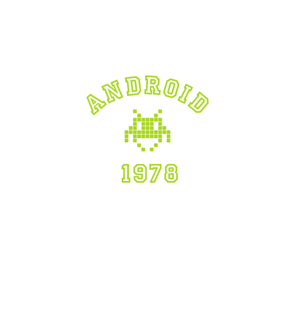 android model negru pe tricou