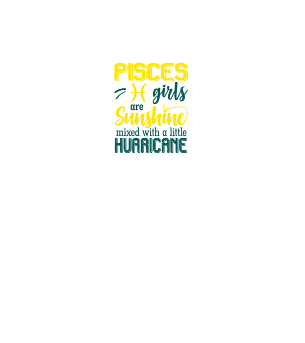 Sunshine with Hurricane PISCES model negru pe tricou