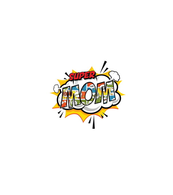 Comic Mom model turcoaz pe tricou
