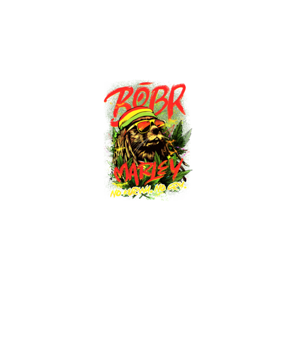 BÓBR MARLEY model negru pe tricou