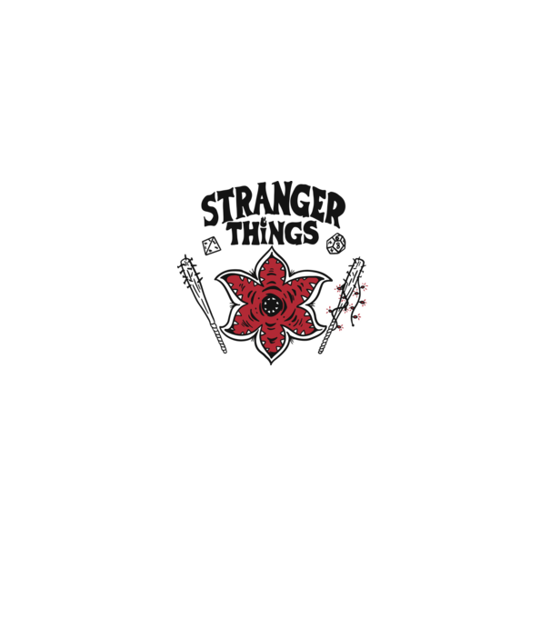 stranger things demogorgon head2 model alb pe tricou