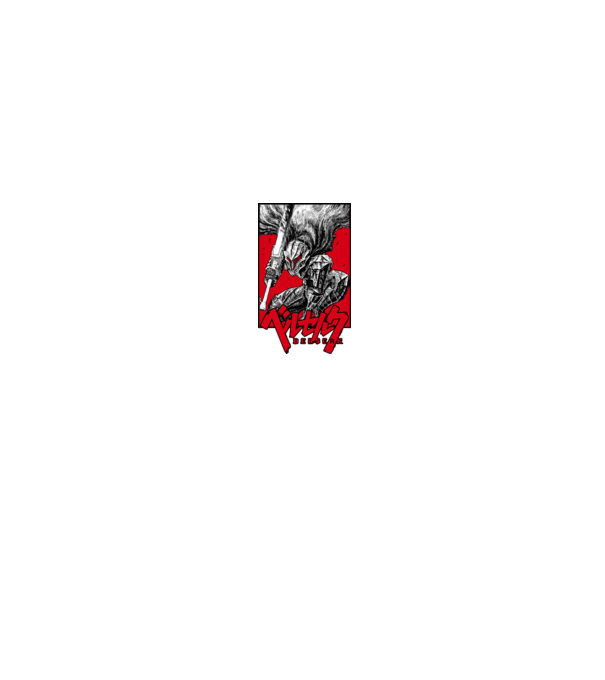 Berserk Guts model negru pe tricou