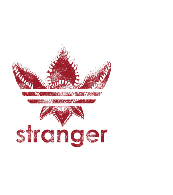stranger things logo model negru pe tricou