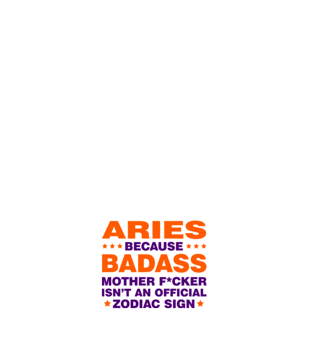 Badass zodiac ARIES model roz deschis pe tricou