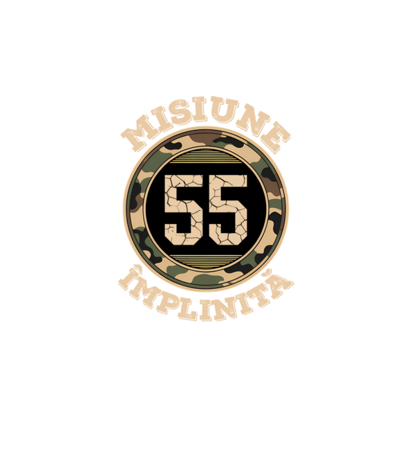 Misiune împlinită 55 model turcoaz pe tricou
