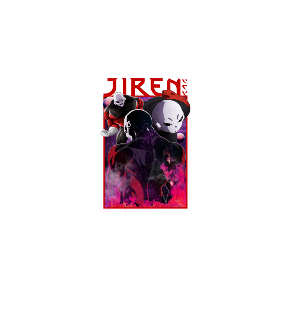 jiren dragonball model negru pe tricou