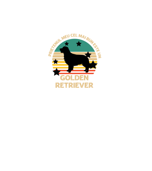 Prietenul meu cel mai bun este un golden retriever model turcoaz pe tricou