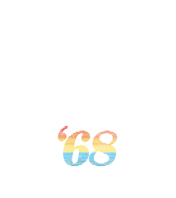 Retro Birthday 1968 model negru pe tricou