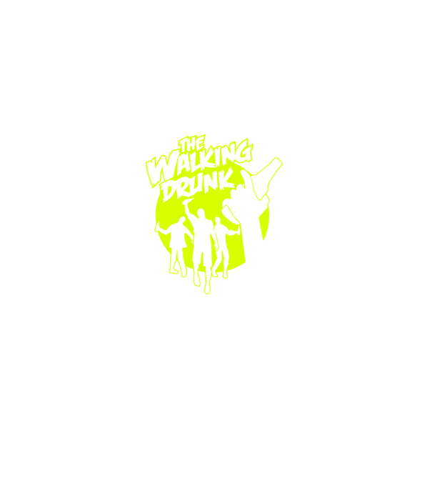 Walking Drunk model negru pe tricou