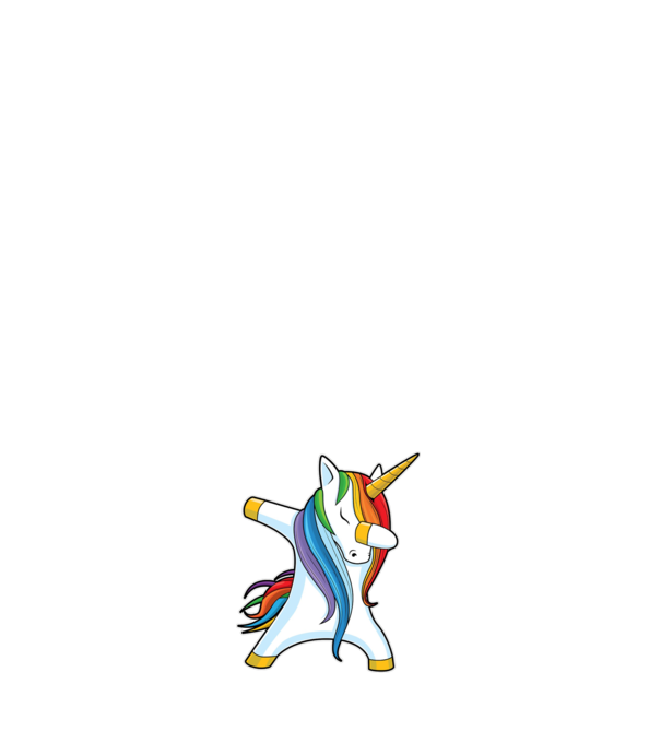 DAB Unicorn 2 model alb pe tricou