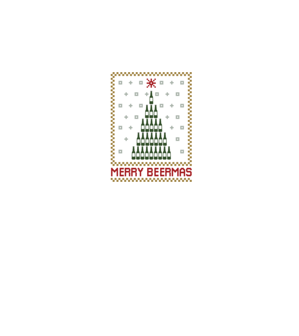 Merry Beermas model negru pe tricou