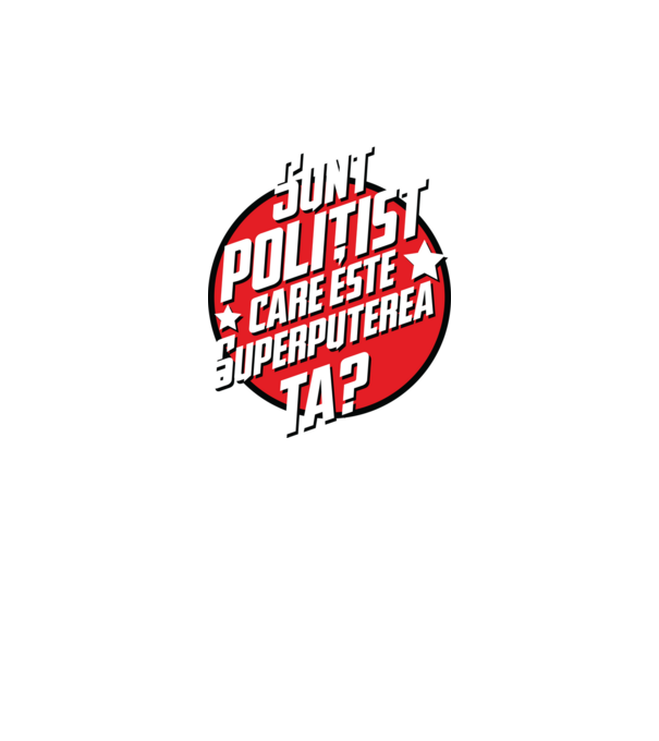 sunt polițist, care este superputerea ta? model galben neon pe tricou