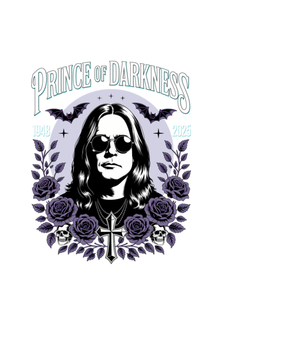 Prince of Darkness model negru pe tricou