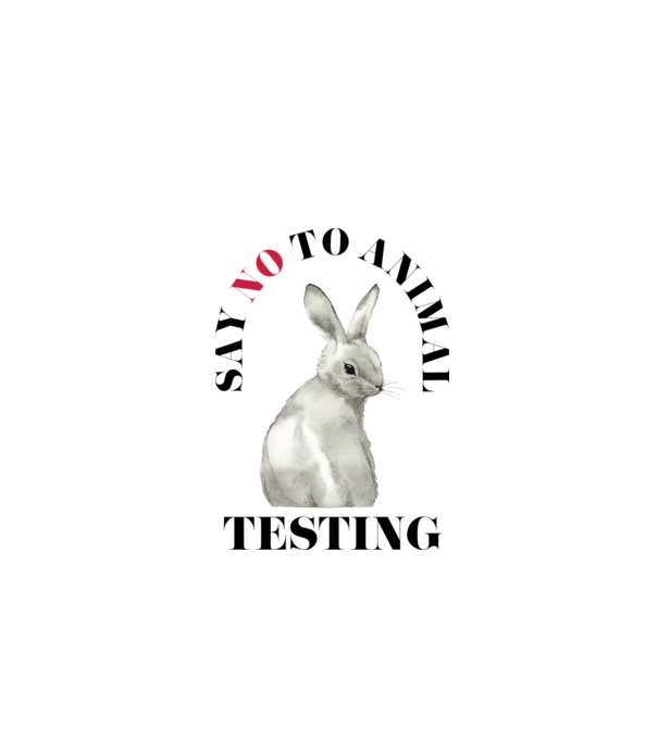 Say NO to animal testing model alb pe tricou