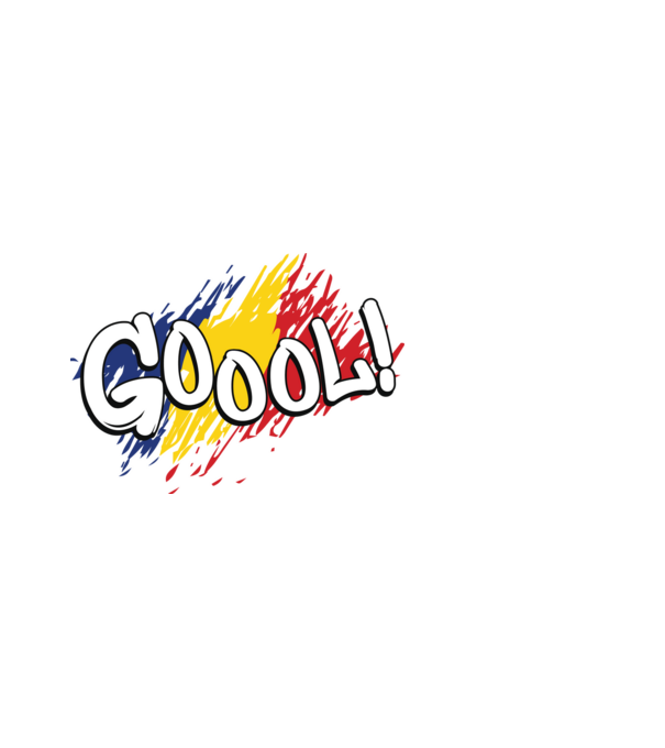 GOOOL model alb pe tricou