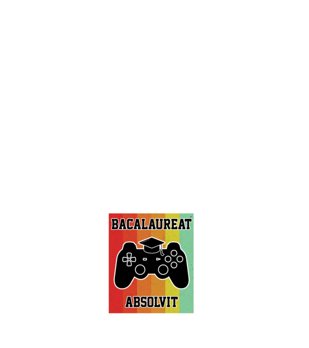 bacalaureat absolvit model negru pe tricou