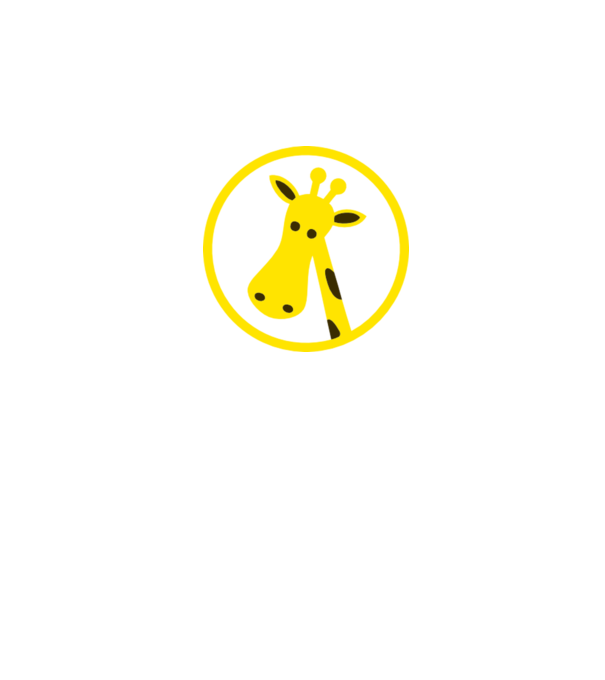 Girafă model albastru regal pe tricou