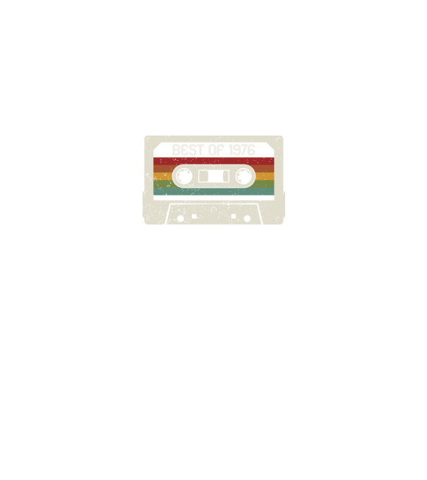retro tape 1976 vintage model negru pe tricou