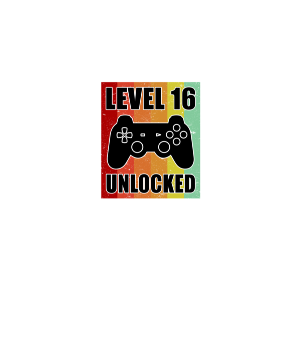 level 16 unlocked retro gamer model alb pe tricou