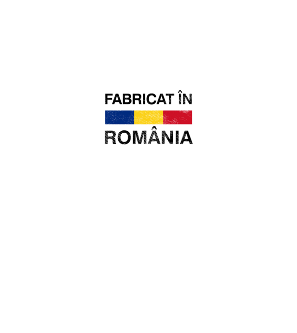 Fabricat în România model negru pe tricou