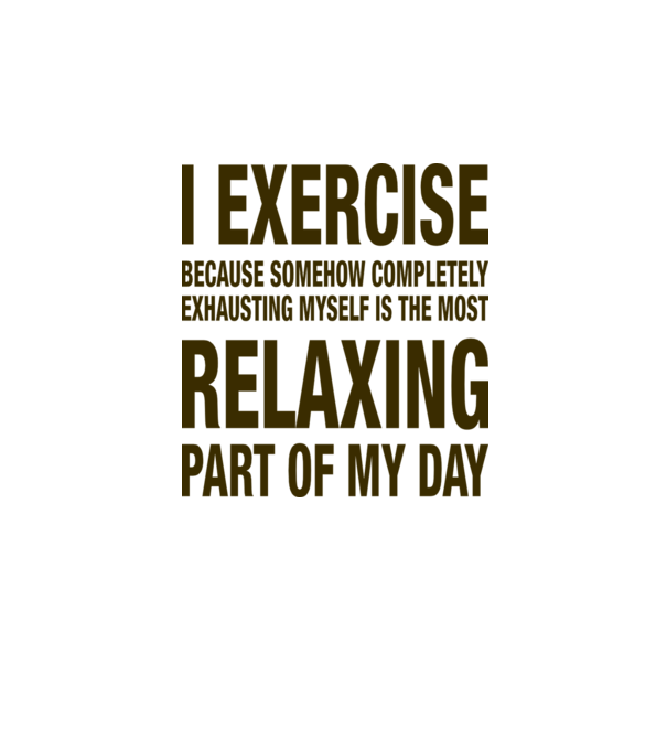 I exercise because model gri pe tricou