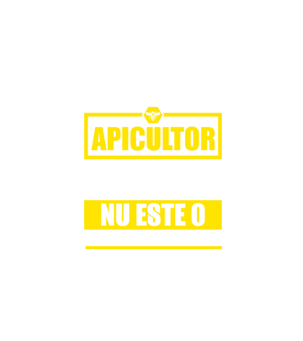apicultor - pentru că protectorul albinelor care produc mierea nu este o funcție oficială model negru pe tricou