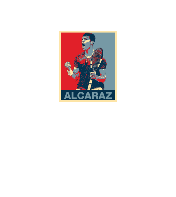 Carlos Alcaraz model negru pe tricou