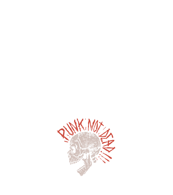 Punk Not Dead model albastru închis pe tricou
