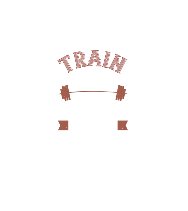 Train Hard model negru pe tricou