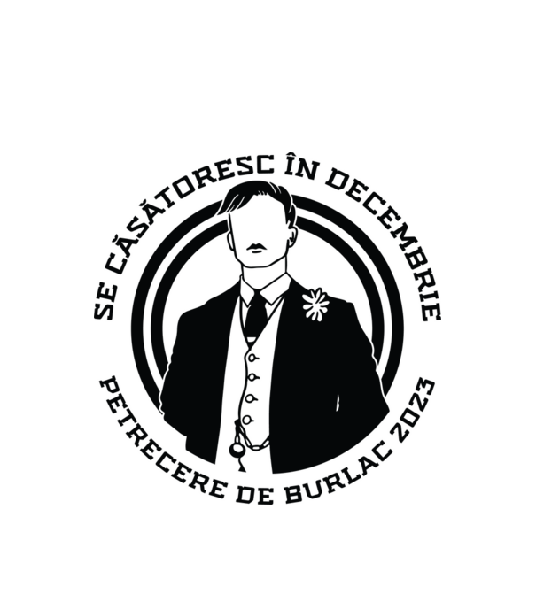 Se căsătoresc în decembrie model alb pe tricou