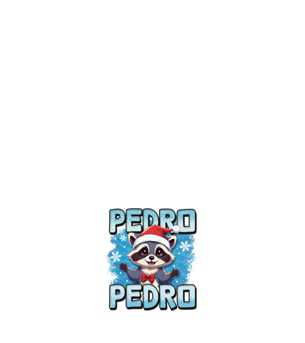 Pedro pedro retro xmas model albastru închis pe tricou