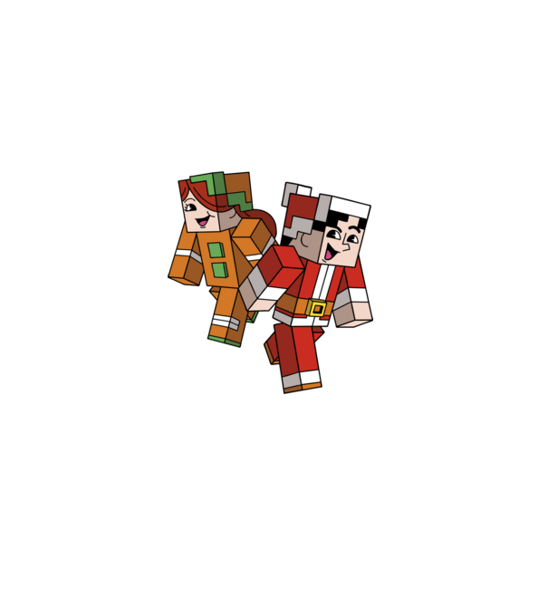 Minecraft christmas ugly sweater model negru pe tricou