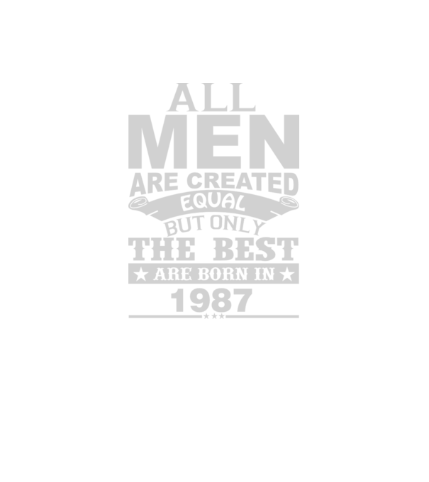 All men are created - 1987 model negru pe tricou