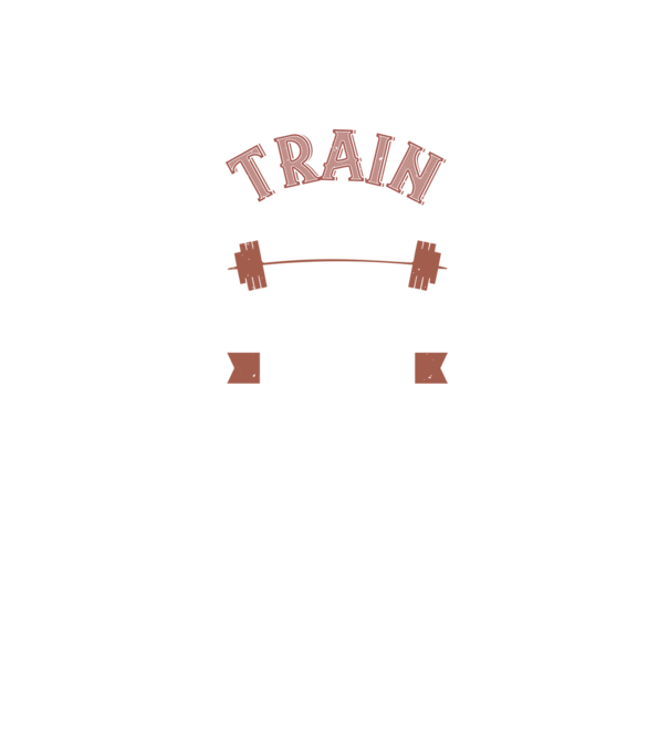 Train Hard model negru pe tricou