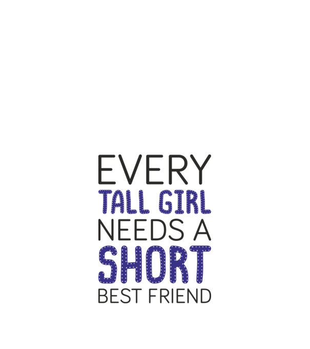 Short Freind model alb pe tricou