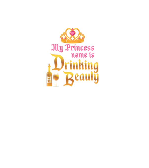 Drinking beauty model negru pe tricou