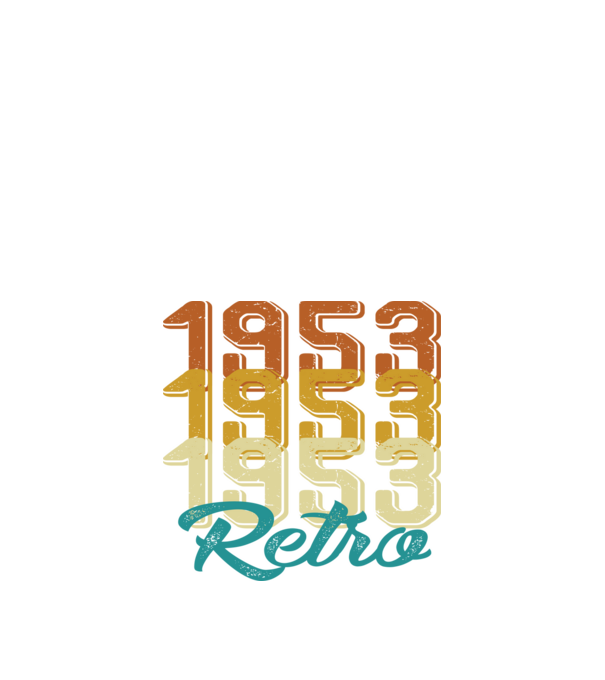 1953 Retro model alb pe tricou