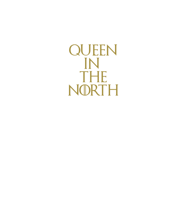 Queen in the North model negru pe tricou