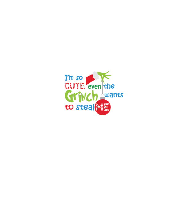 So cute Grinch model alb pe tricou