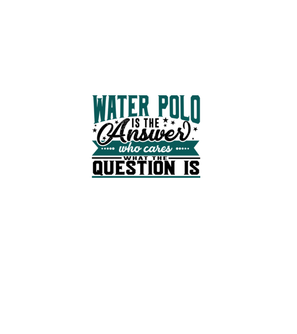 Sport is the answer JUCĂTOR POLO PE APĂ model alb pe tricou