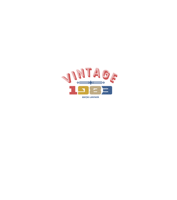 1983 Ediție limitată model alb pe tricou
