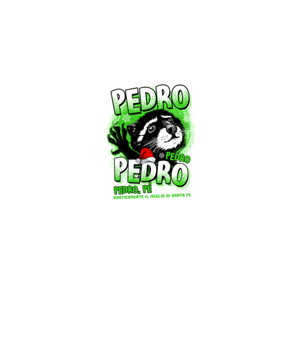 Pedro pedro christmas model negru pe tricou