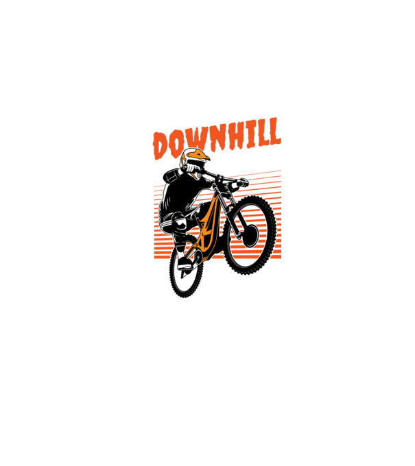 TR Downhill model negru pe tricou
