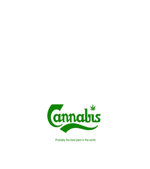 Cannabis model verde pe tricou