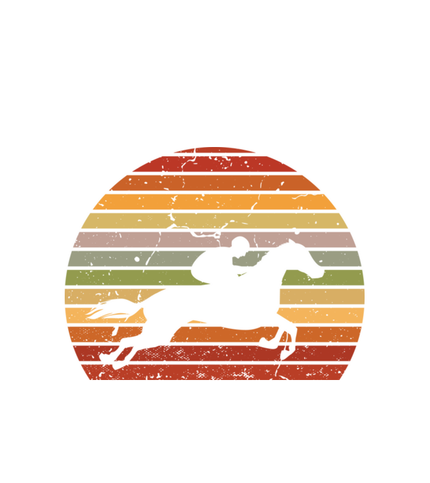 horse race model alb pe tricou