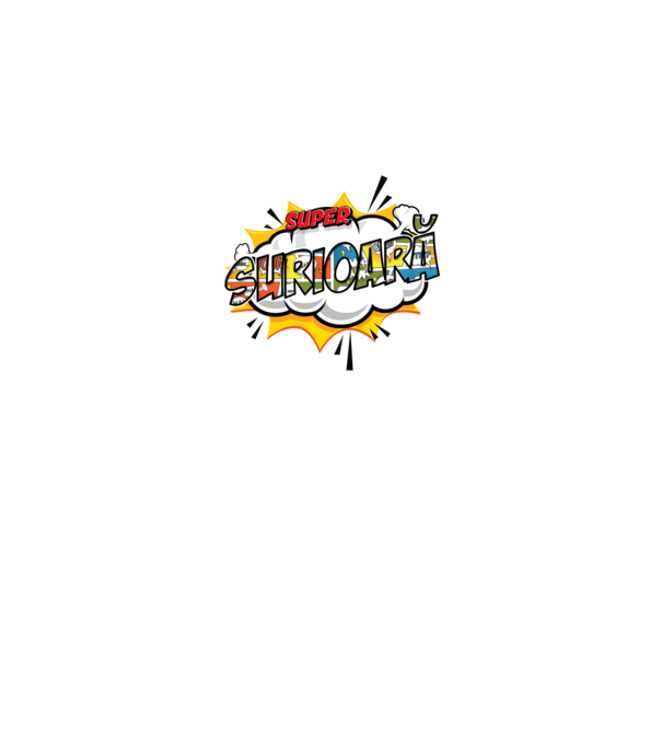 Super Surioară model alb pe tricou