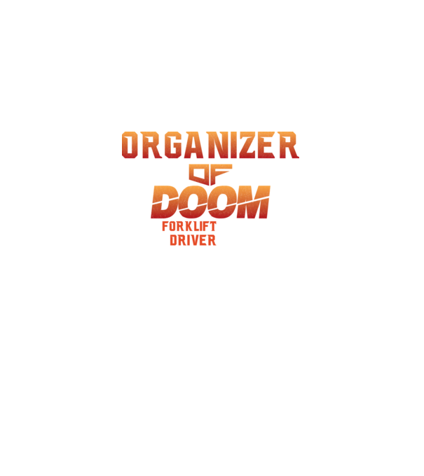 organizer of DOOM model negru pe tricou