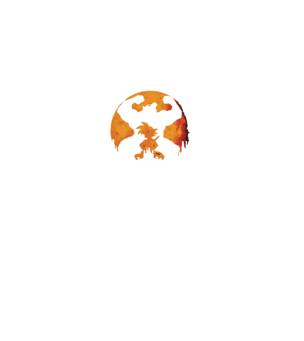 goku sunset model negru pe tricou