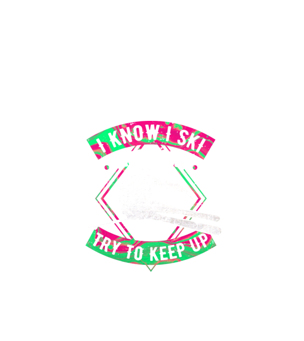 Skiing like a girl model negru pe tricou